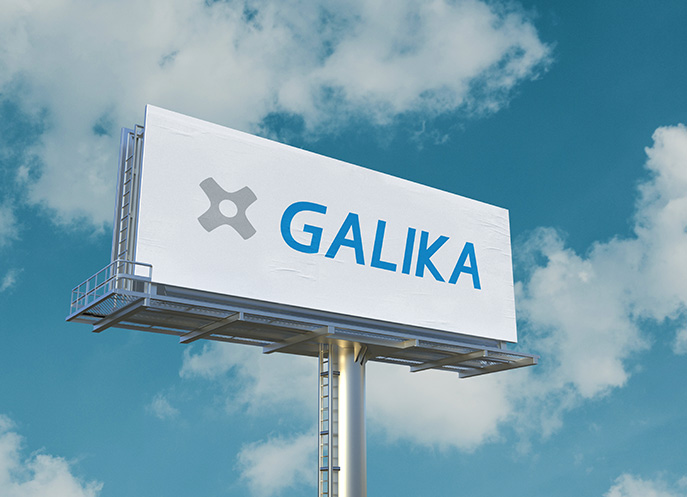 Logo Galika na billboardu